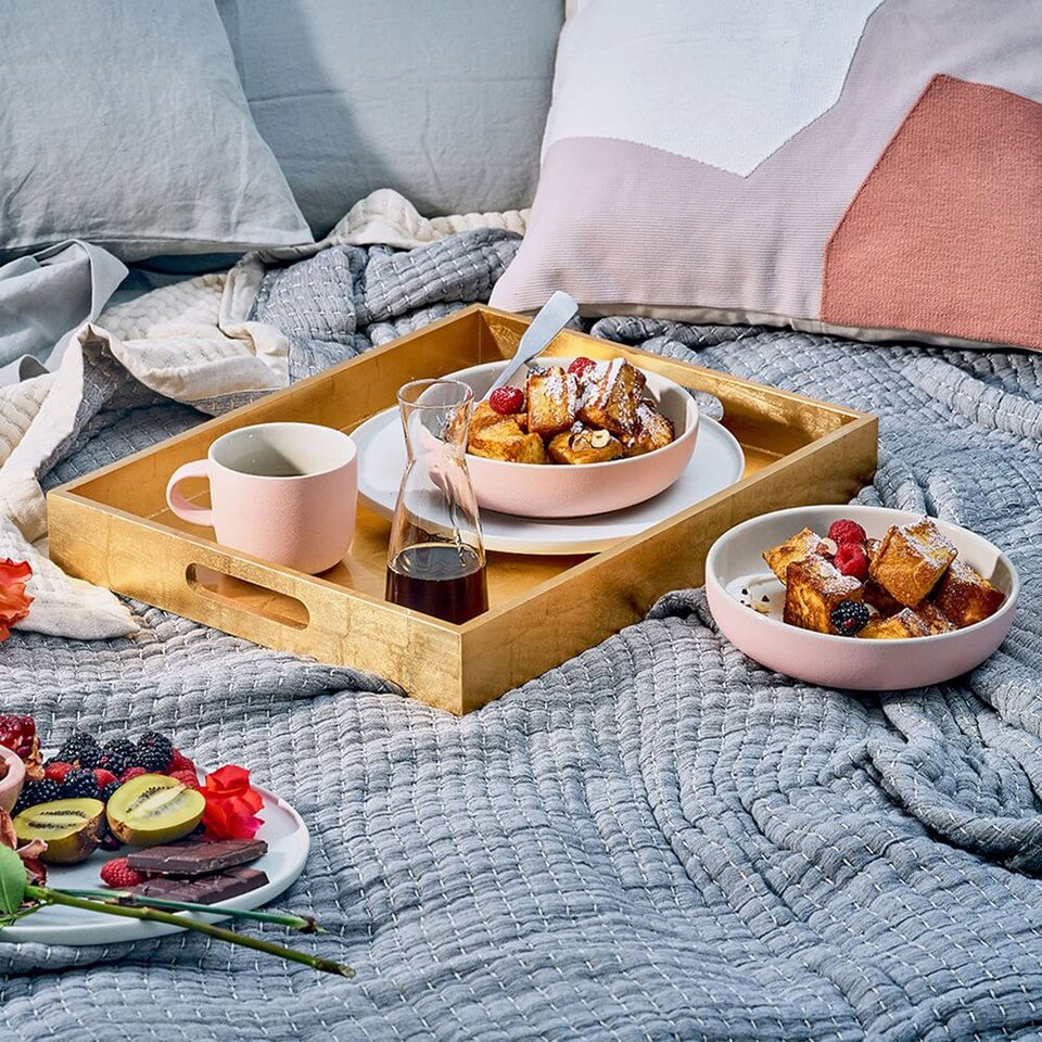 Lacquer Trays Large Rectangle West Elm UK